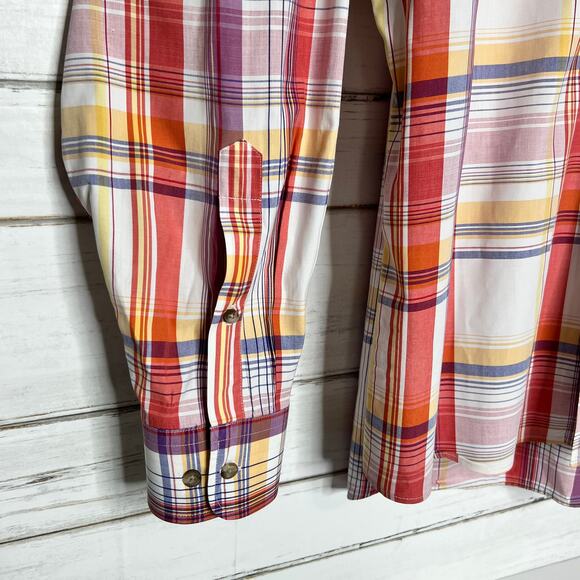 Pendleton Plaid Long Sleeve Cotton Button Down Shirt Size XL - Picture 4 of 9